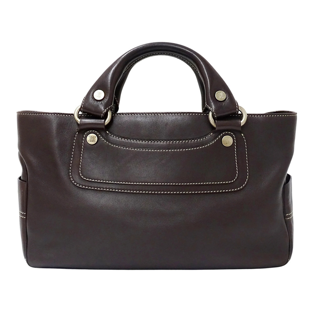 Celine CELINE handbag for women, brand name handbag, Boogie Bag, leather, dar...